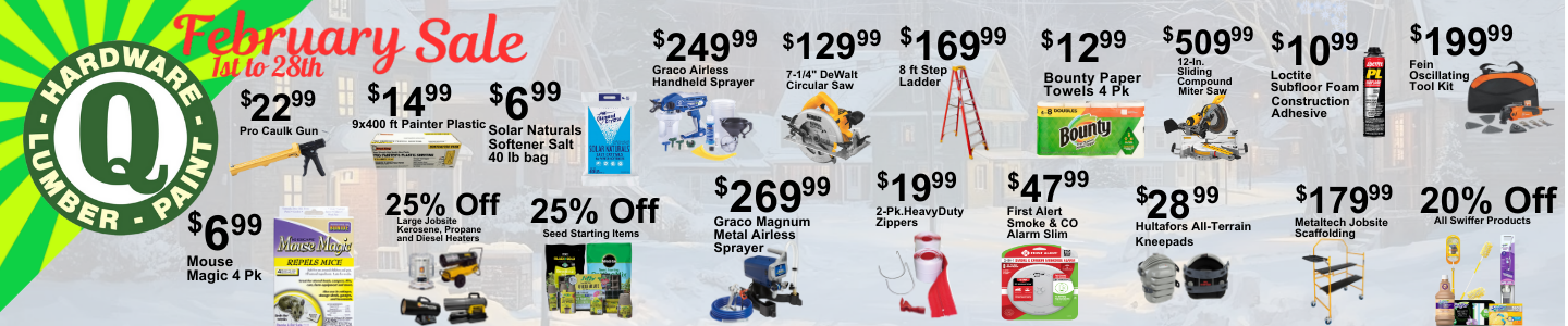 items on the February Sale